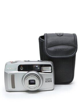 Vintage Pentax Espio 838G 35mm Point & Shoot Film Camera with Case & Film